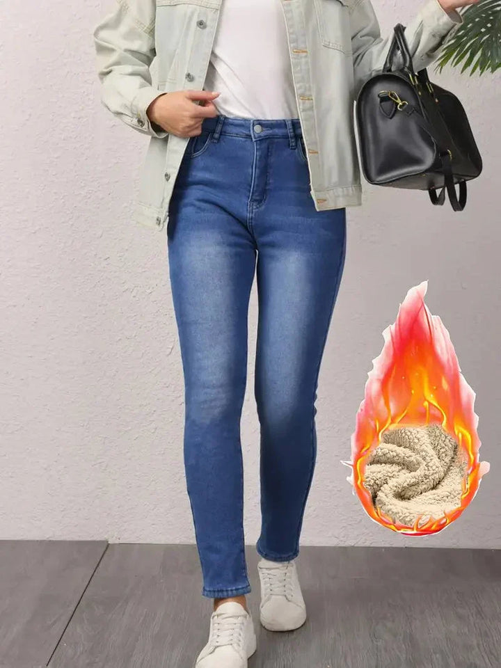Jean Skinny Taille Haute – Sculptant, Confortable & Ultra-Tendance