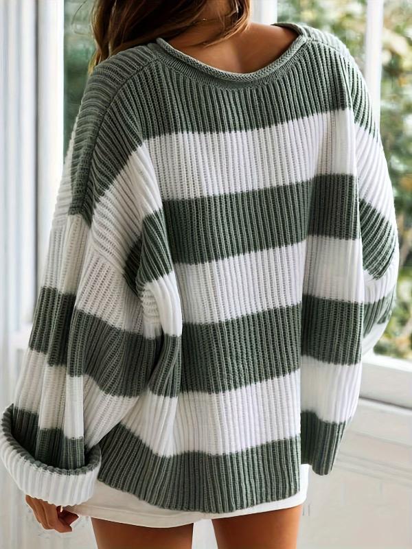 Pull Oversize Rayé Doux : Confort Tendance Décontracté