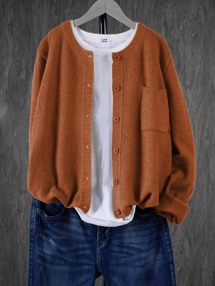 Cardigan Oversize Laine Mélangée | Doux & Tendance Automne