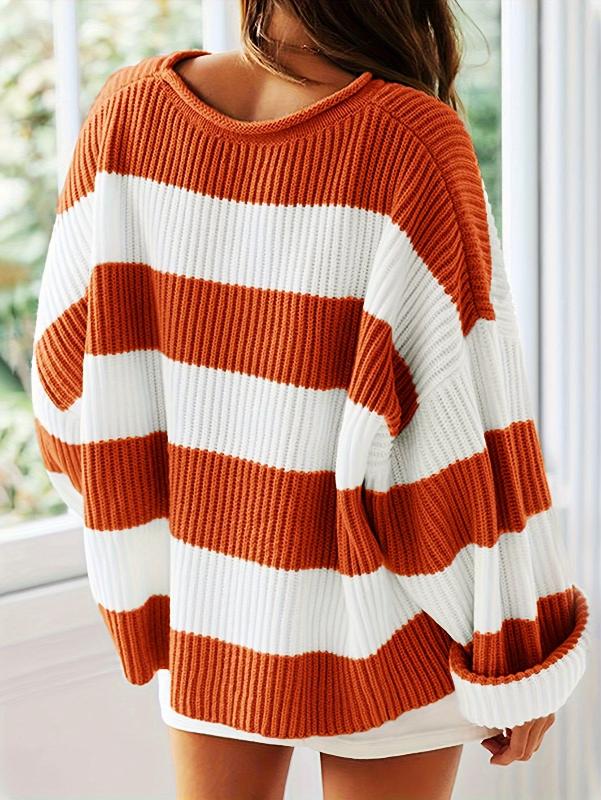 Pull Oversize Rayé Doux : Confort Tendance Décontracté
