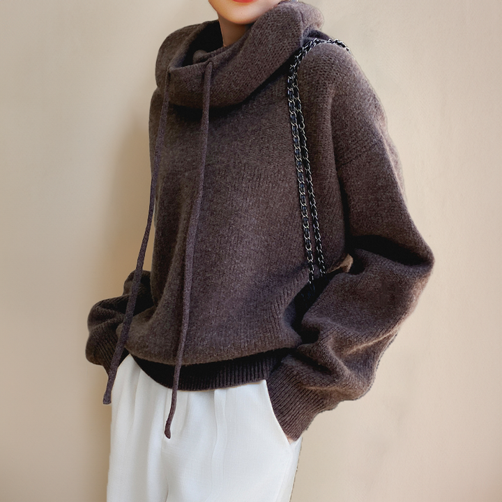 Sweat à Capuche Oversize Laine Femme - Confort Doux & Tendance