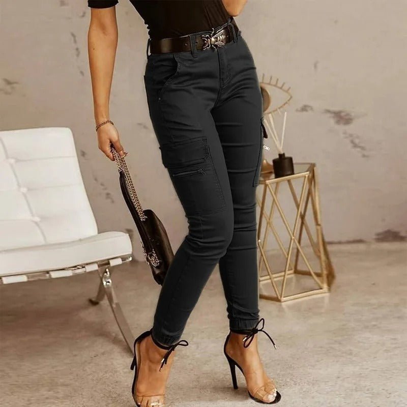 Chloé – Jean cargo femme | Style urbain et confort moderne