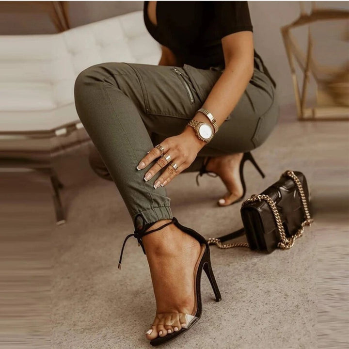 Chloé – Jean cargo femme | Style urbain et confort moderne