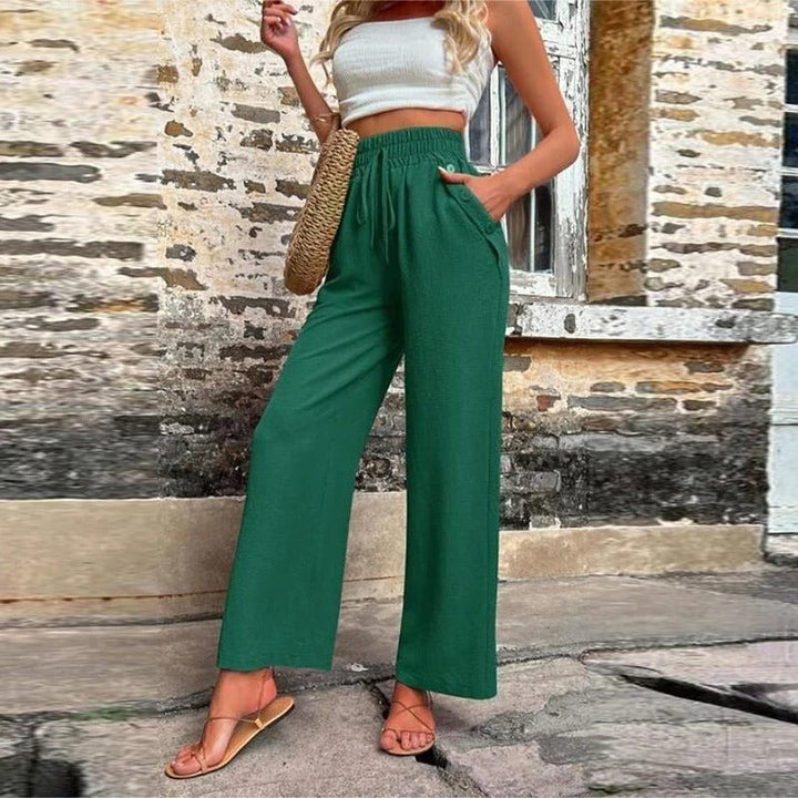 Pantalon d'Été Romy Femme avec Taille Élastique – Confort & Style