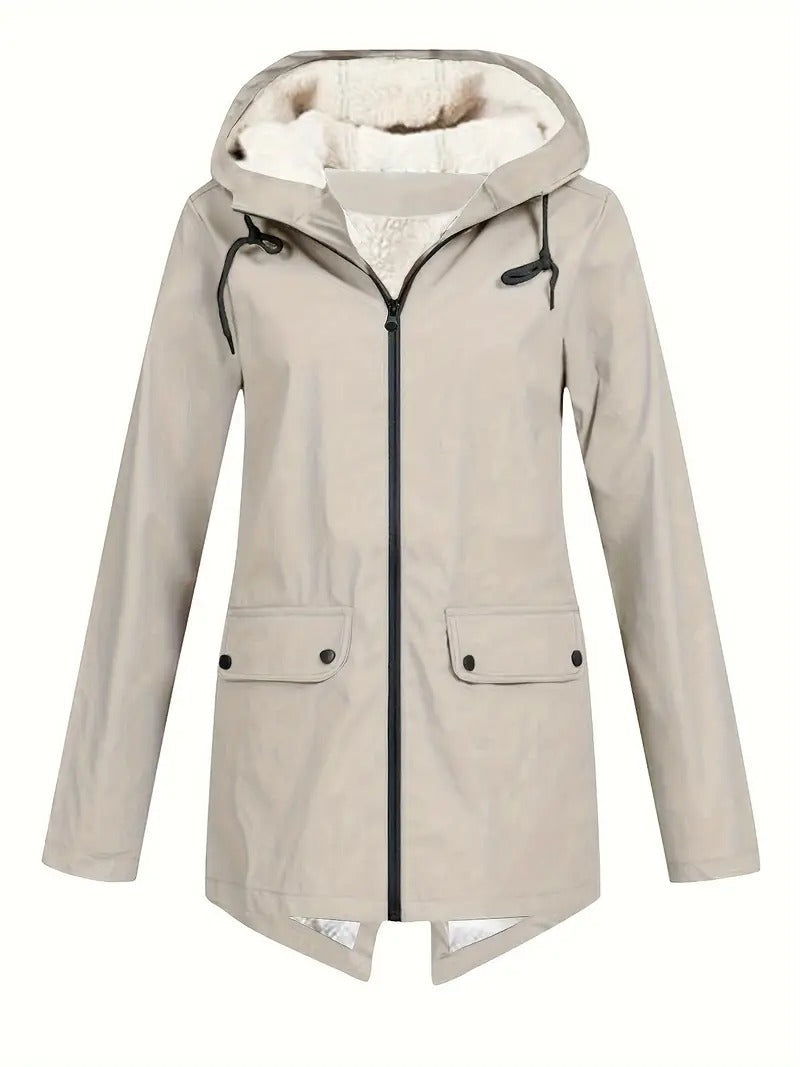 Parka Hiver Capuche Fourrure - Chaude Imperméable Style Fonctionnel
