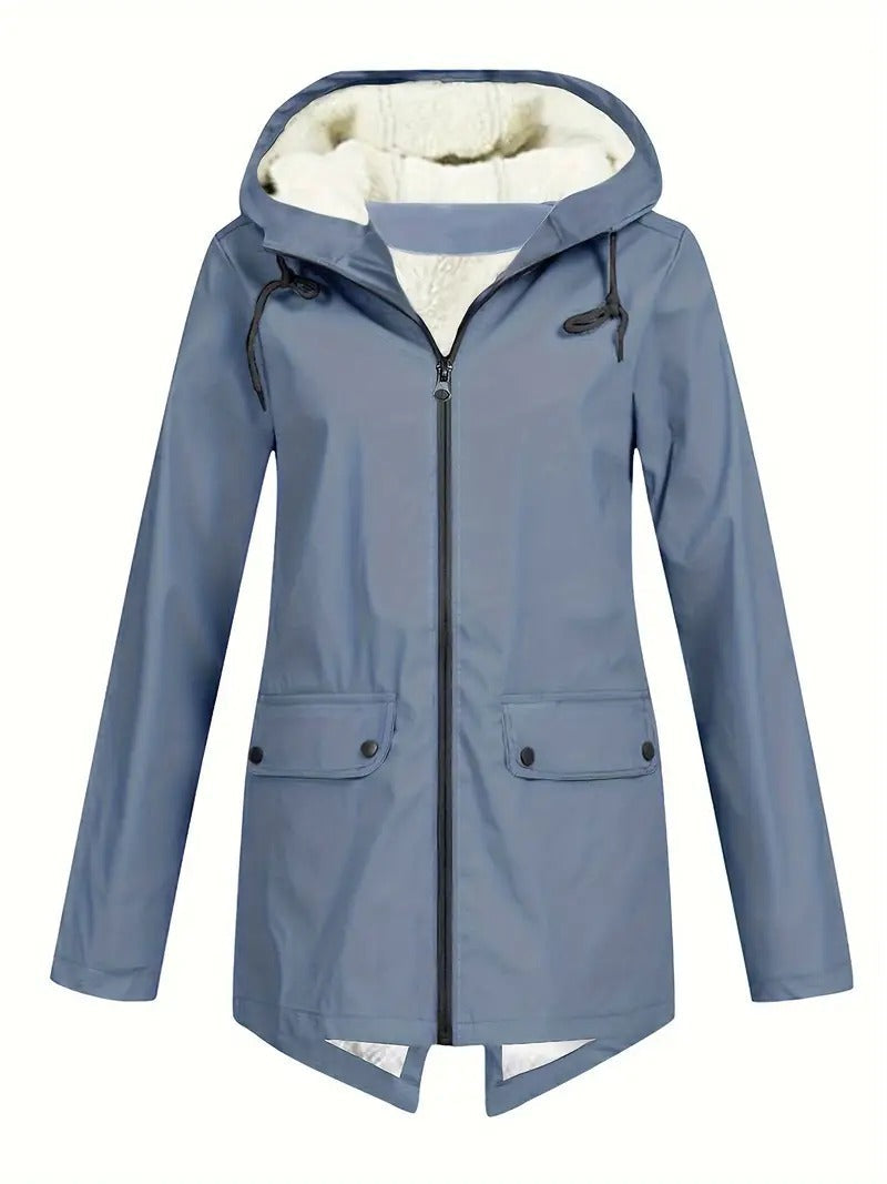 Parka Hiver Capuche Fourrure - Chaude Imperméable Style Fonctionnel