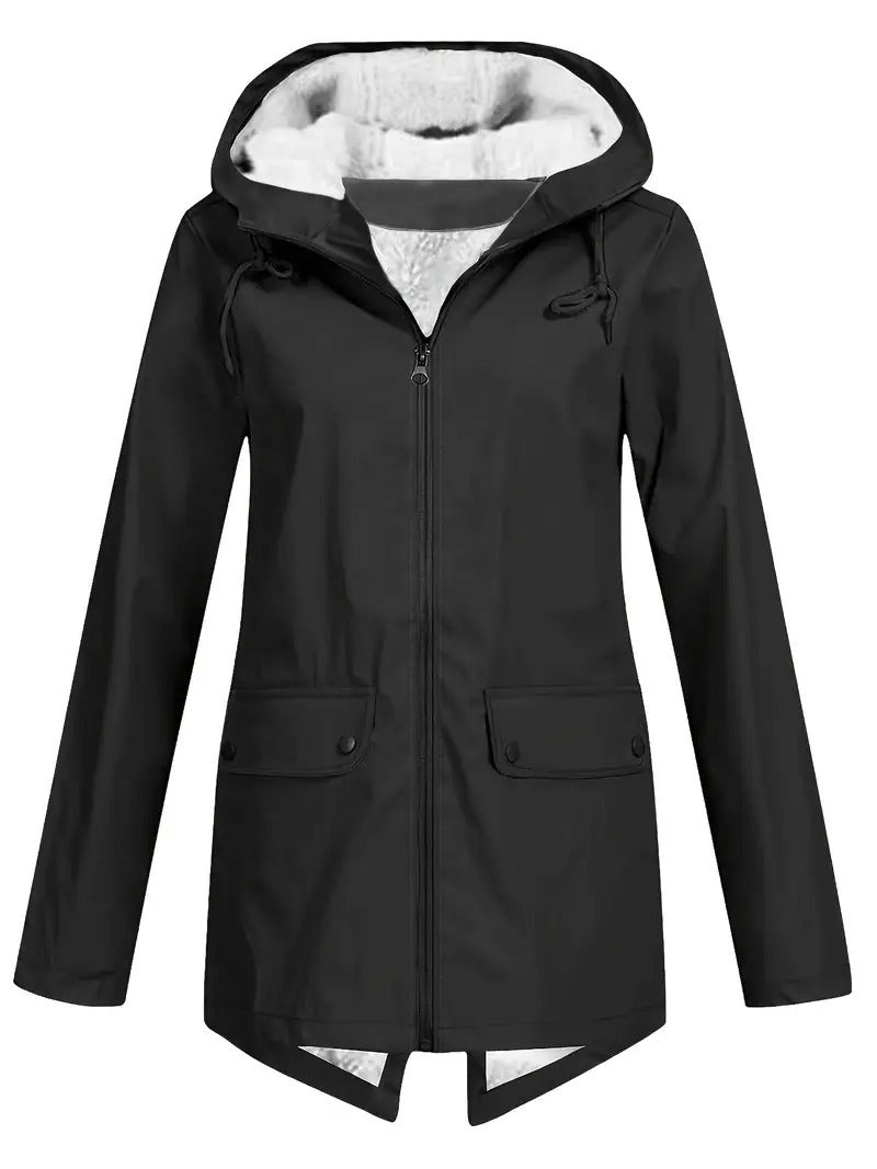 Parka Hiver Capuche Fourrure - Chaude Imperméable Style Fonctionnel