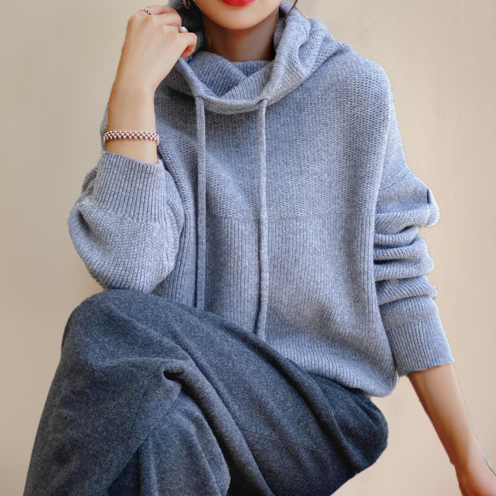 Sweat à Capuche Oversize Laine Femme - Confort Doux & Tendance