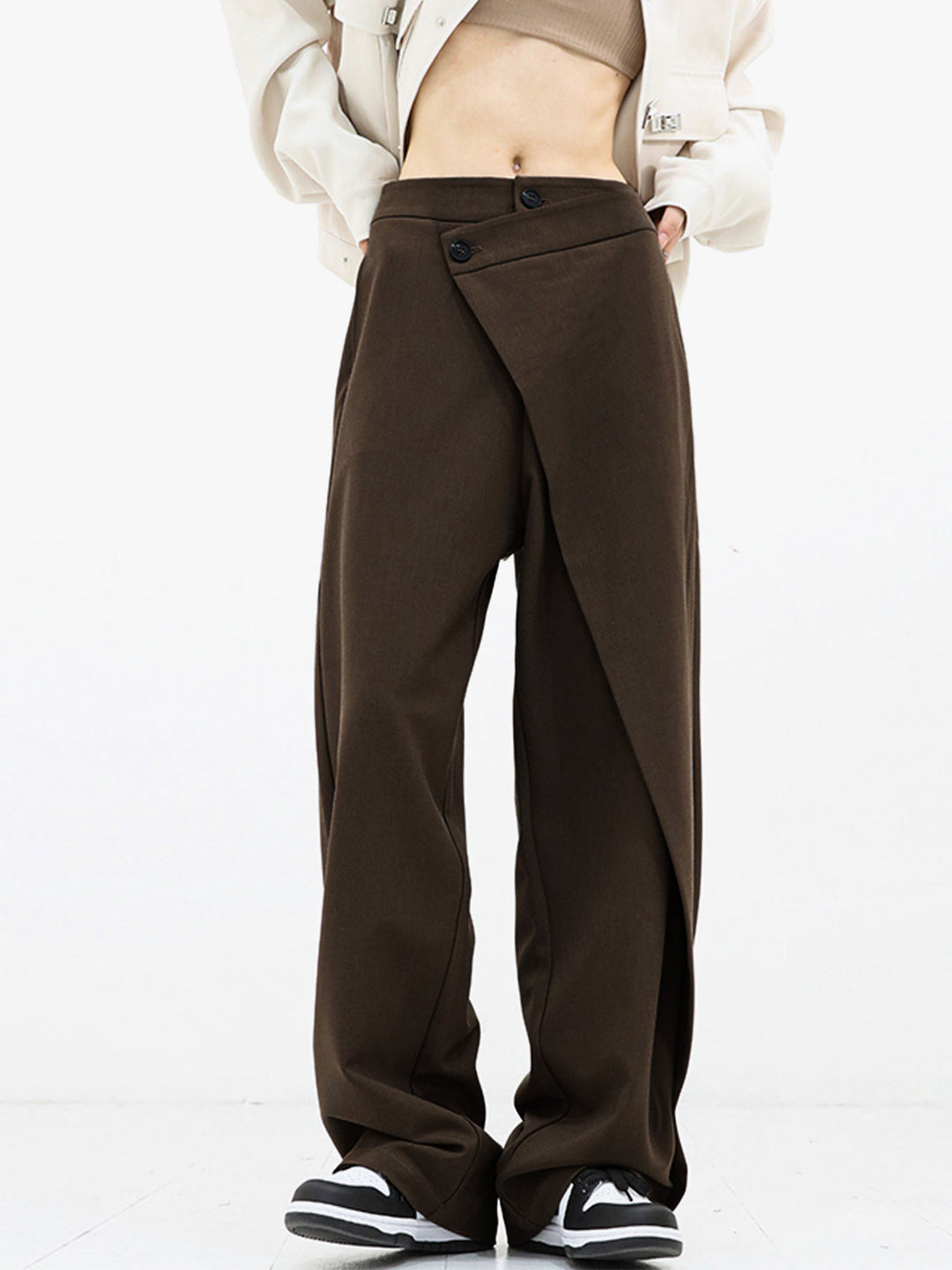 Pantalon Baggy Asymétrique Nienke Femme – Confort & Style Unique