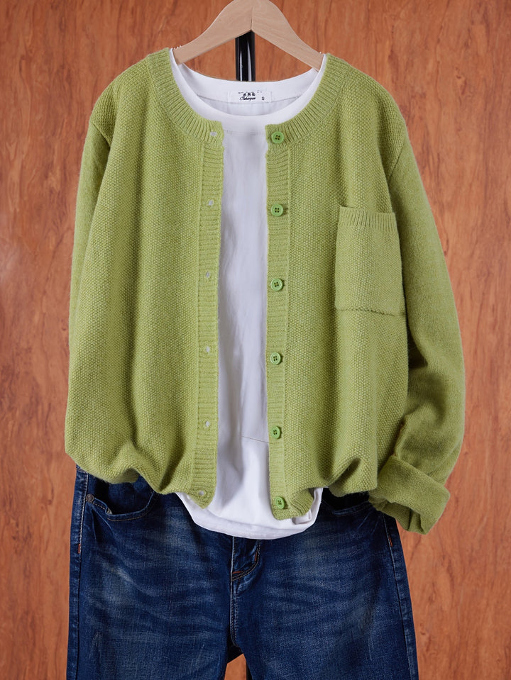 Cardigan Oversize Laine Mélangée | Doux & Tendance Automne