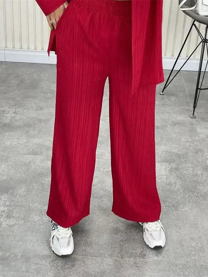 Ensemble Pantalon Chemise Femme - Élégance Moderne Confort