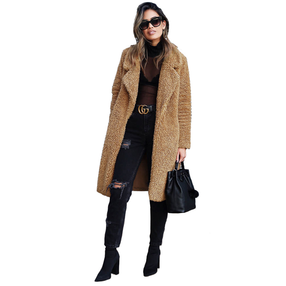 Manteau Teddy Long Confortable | Chaleur Tendance Femme