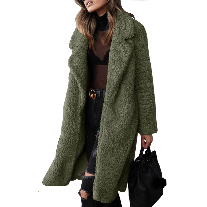 Manteau Teddy Long Confortable | Chaleur Tendance Femme