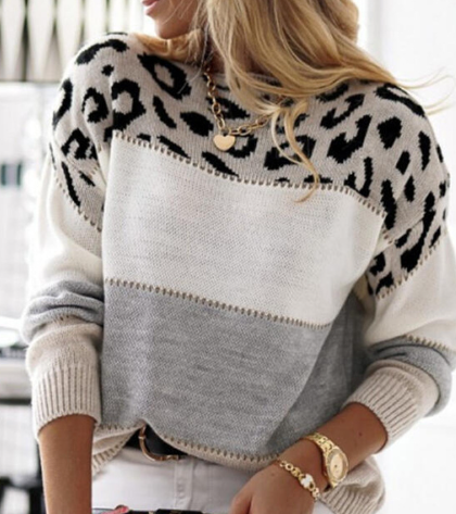 Pull Hiver Léopard Femme : Maille Douce, Tendance & Chaleureux