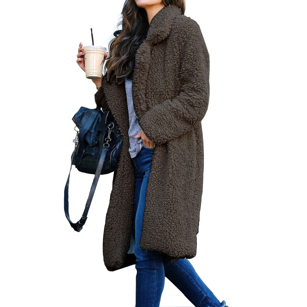 Manteau Teddy Long Confortable | Chaleur Tendance Femme