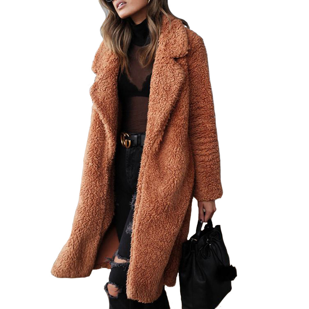 Manteau Teddy Long Confortable | Chaleur Tendance Femme