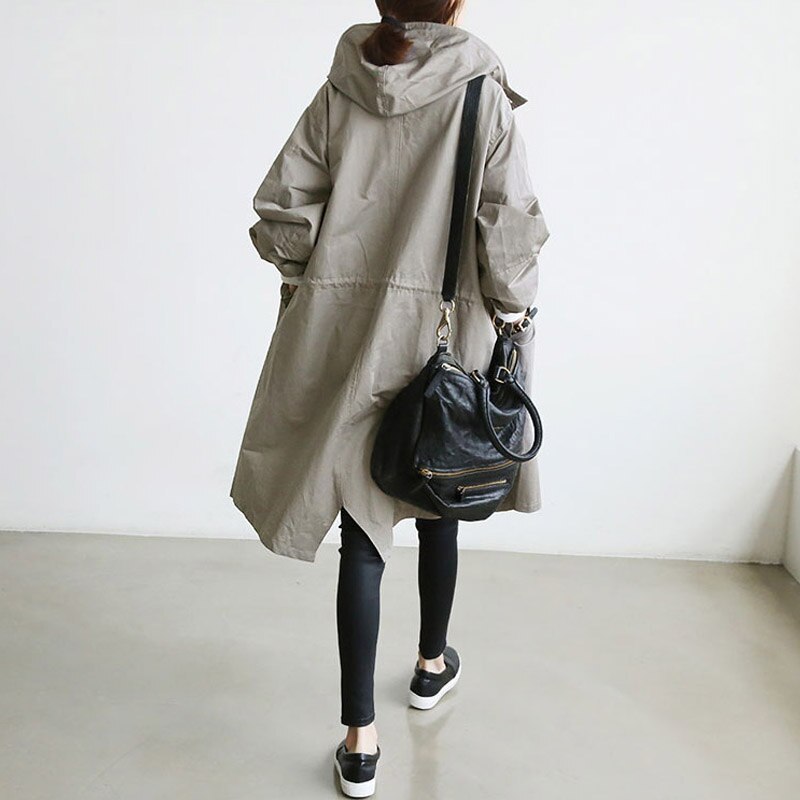 Manteau Long Oversize Mi-Saison - Élégant Décontracté Ample Confort