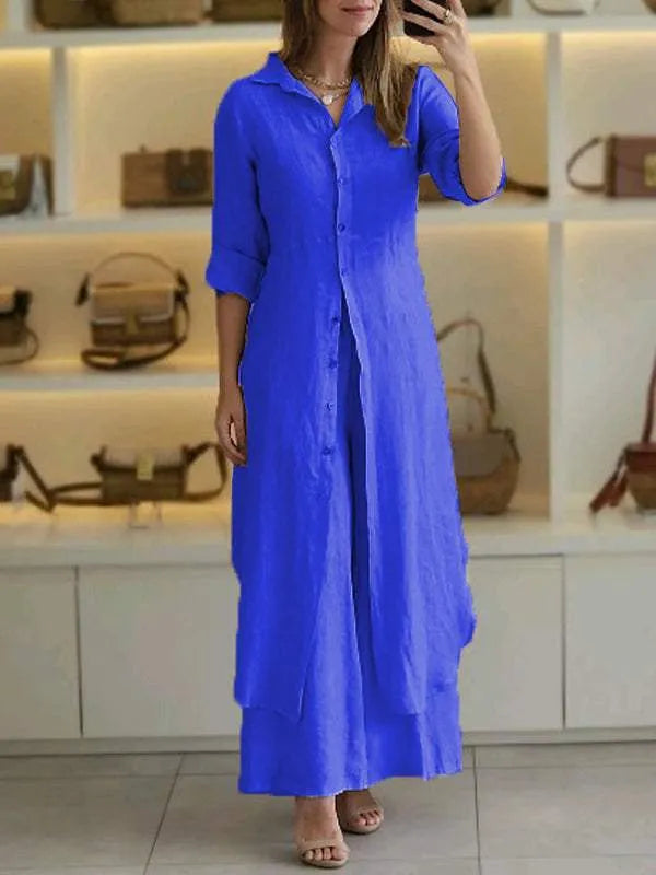 Ensemble Long en Lin – Élégance Naturelle & Légèreté Incomparable
