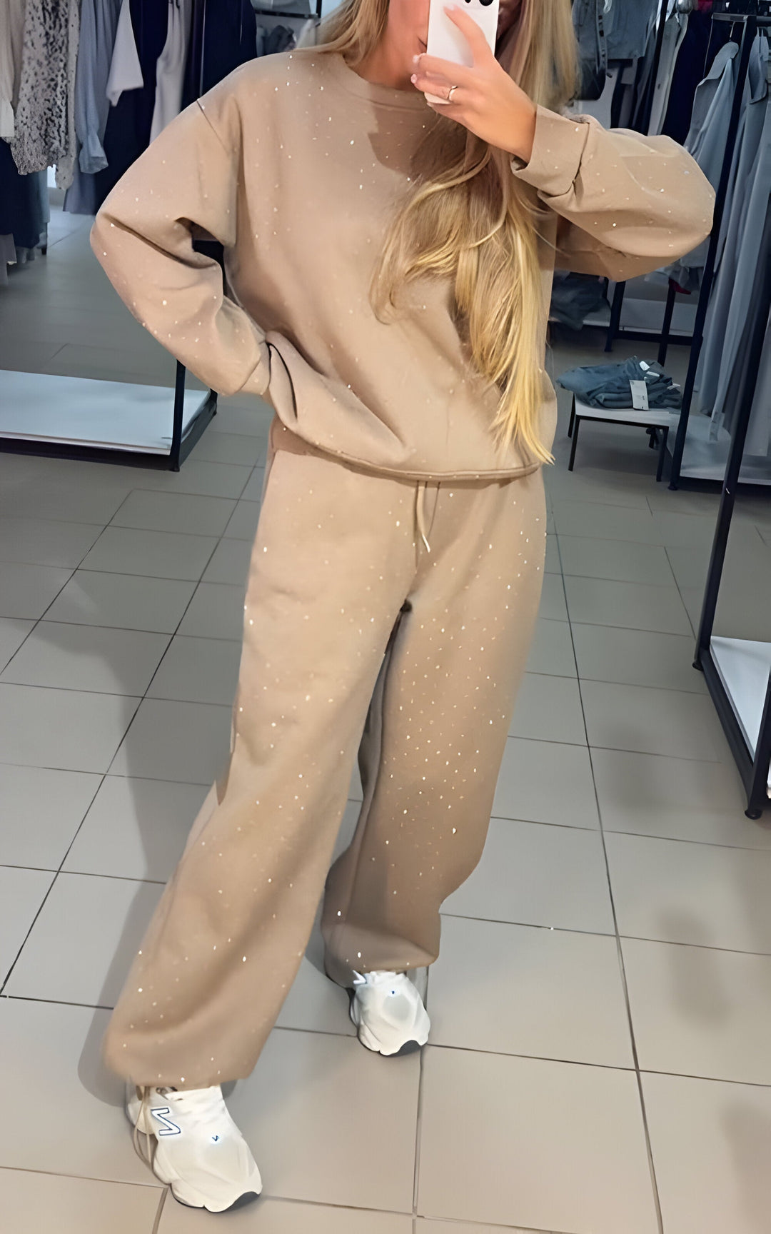 Ensemble Survêtement Pailleté Doux | Confort Glamour