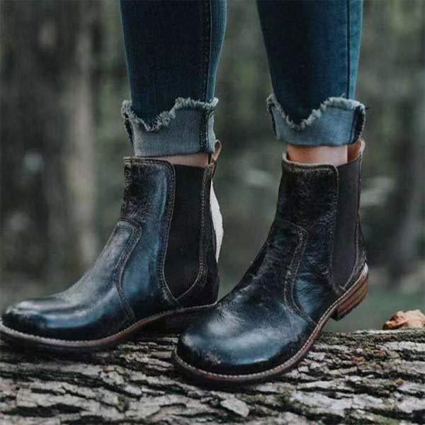 Bottes Chelsea Homme Cuir Véritable - Élégantes & Confortables