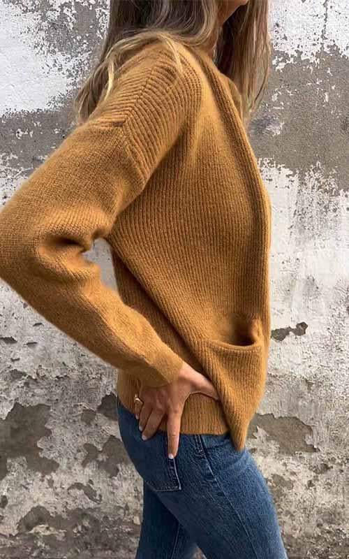 Veste Zippée Laine Femme/Homme Chaude Élégante Minimaliste