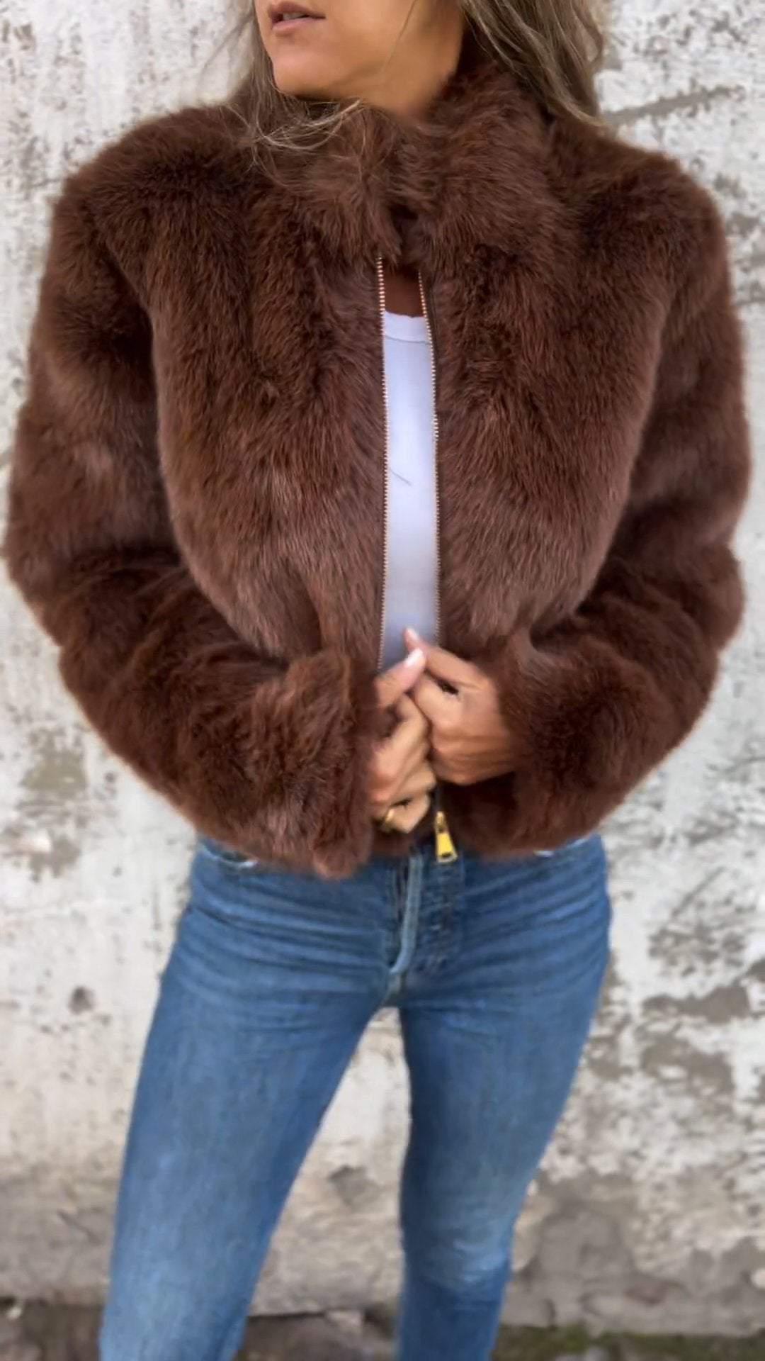 Veste Fausse Fourrure Douce : Luxe & Chaleur Hiver
