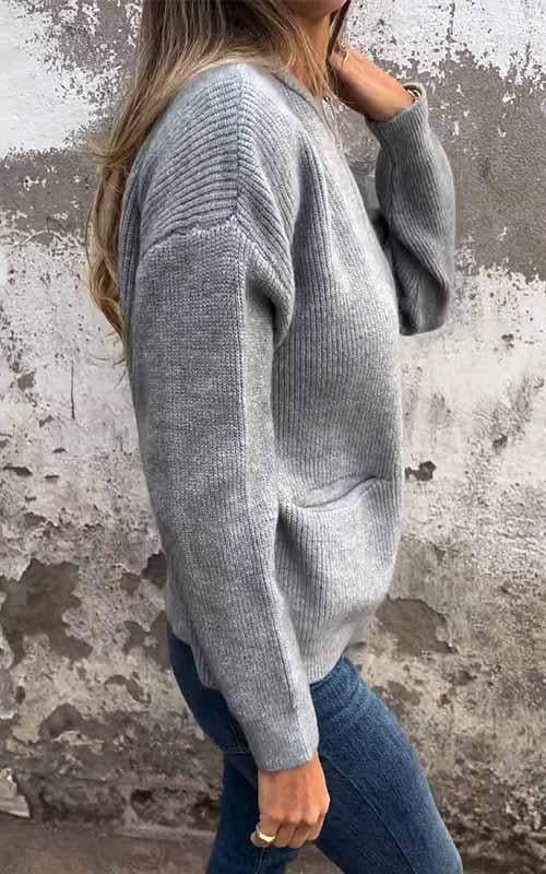 Veste Zippée Laine Femme/Homme Chaude Élégante Minimaliste