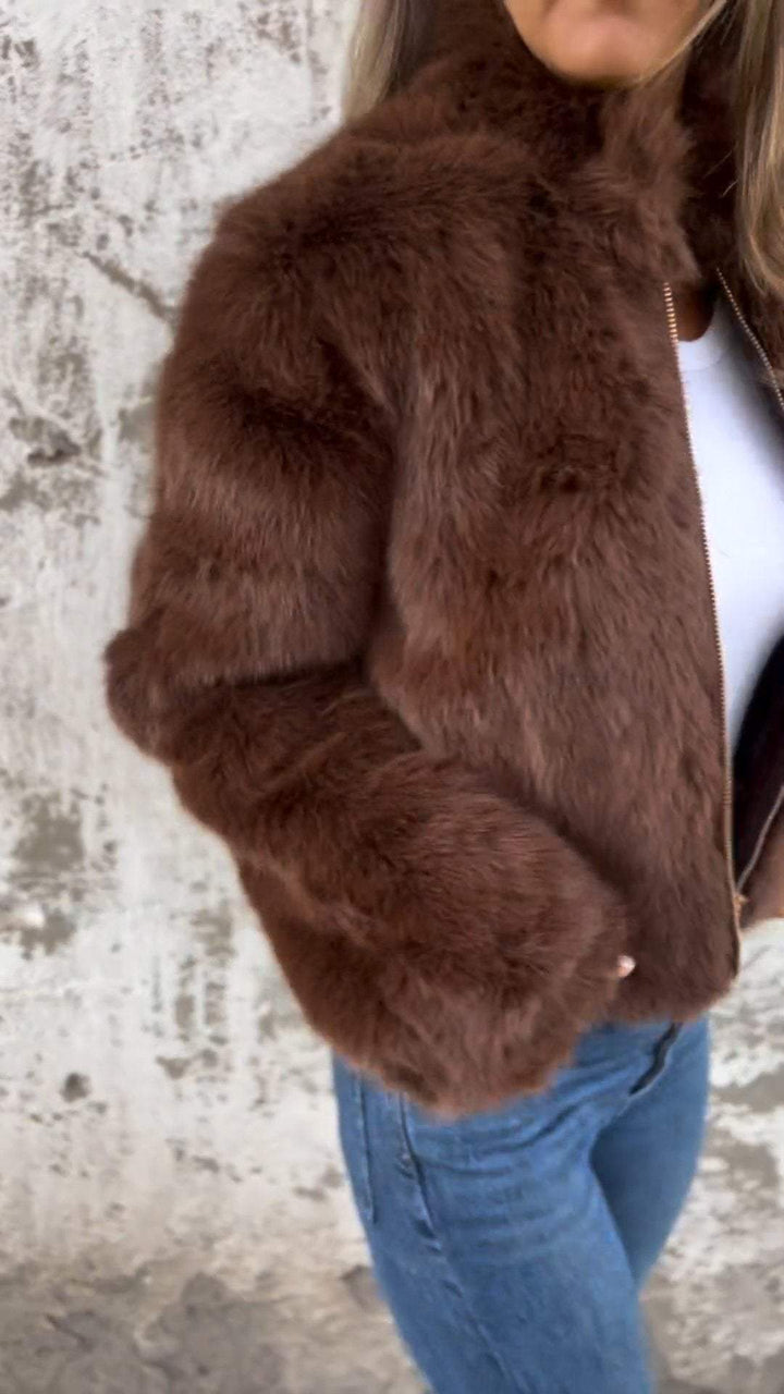 Veste Fausse Fourrure Douce : Luxe & Chaleur Hiver