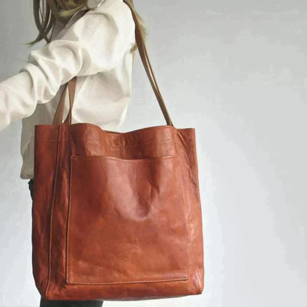 Sac Cabas Cuir Grand Élégant Business