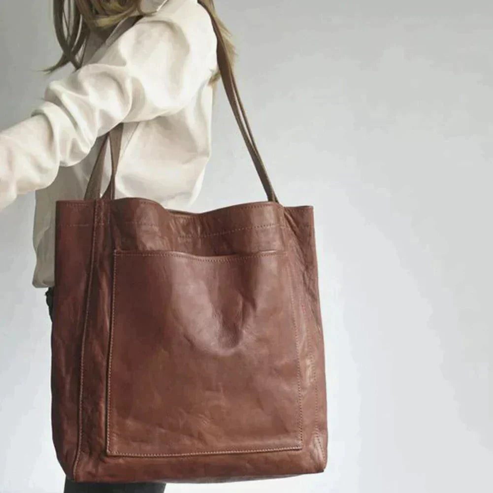 Sac Cabas Cuir Grand Élégant Business