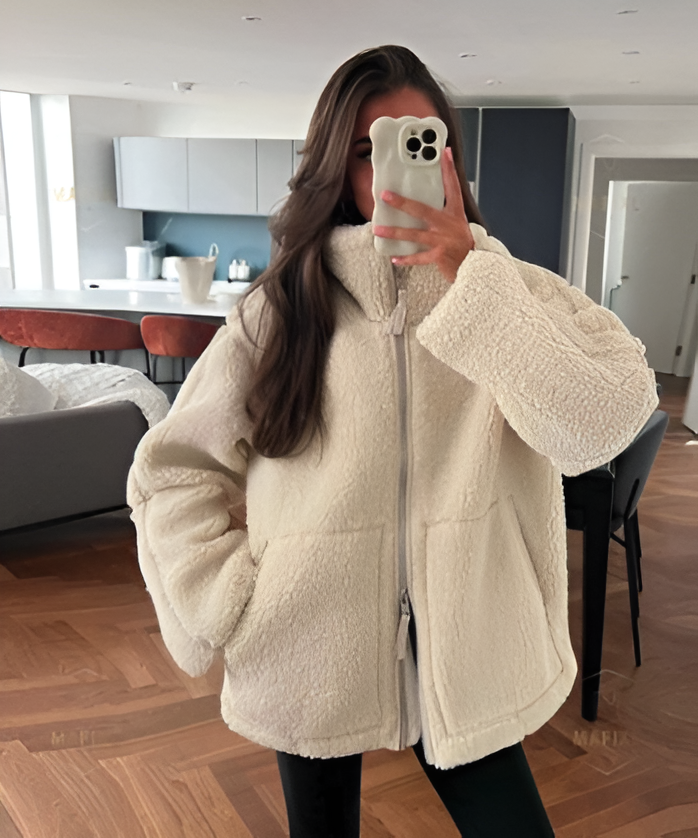 Veste Mouton Oversize Douce | Chaleur Cocooning & Style Tendance