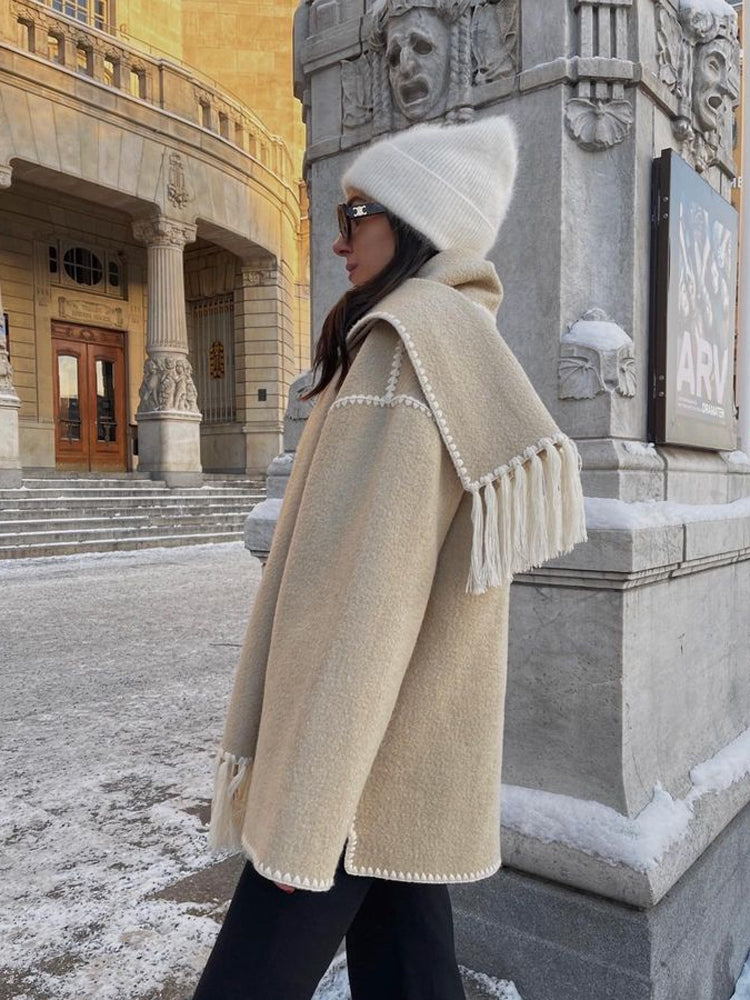 Manteau Cape Oversize Femme - Chic Élégant & Tendance