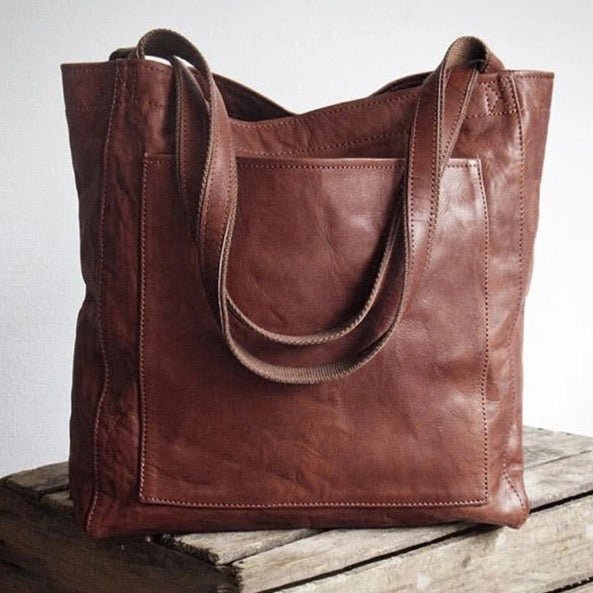 Sac Cabas Cuir Grand Élégant Business