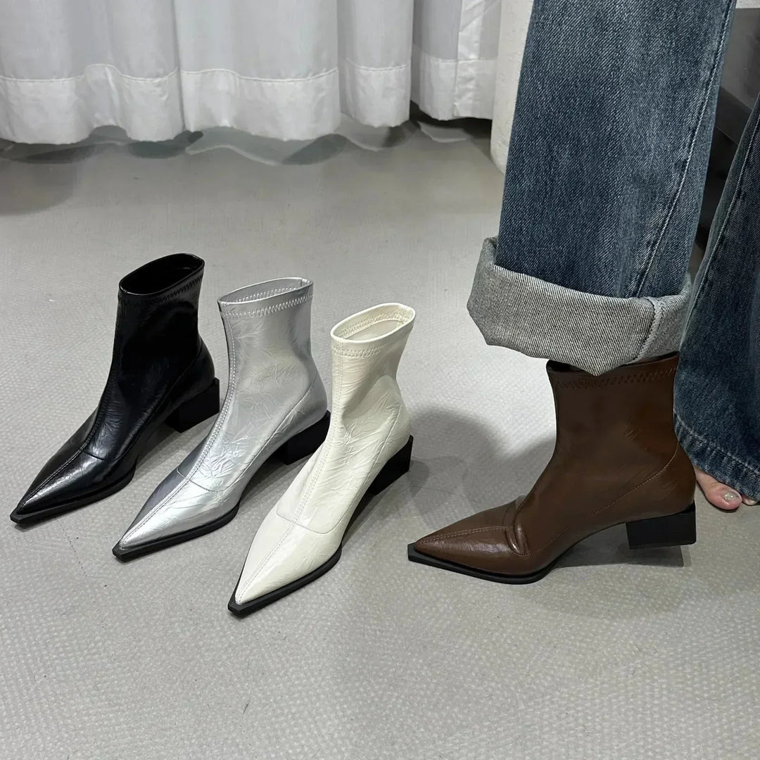 Bottines femme élégantes | Confortables à bout pointu