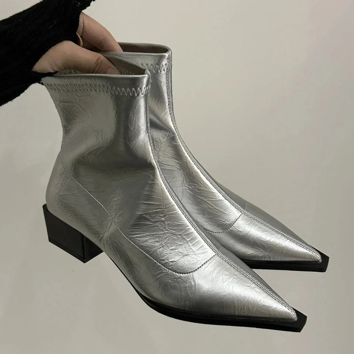 Bottines femme élégantes | Confortables à bout pointu