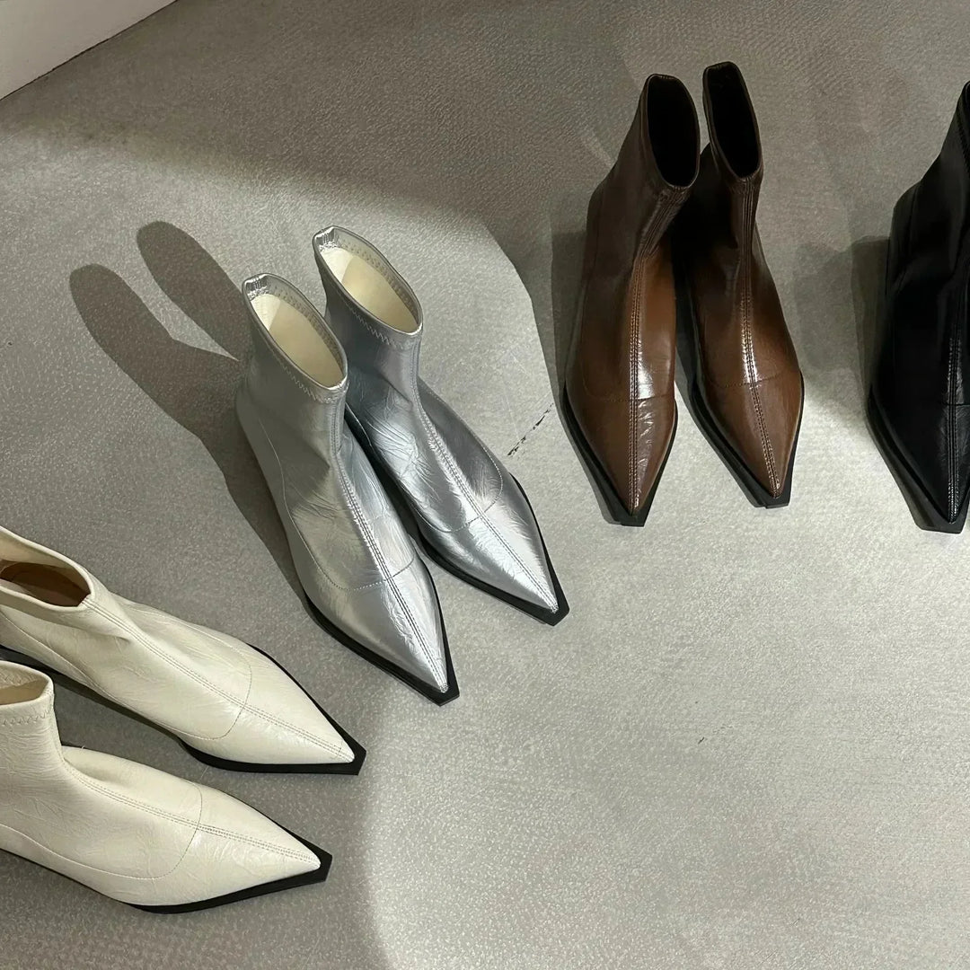 Bottines femme élégantes | Confortables à bout pointu