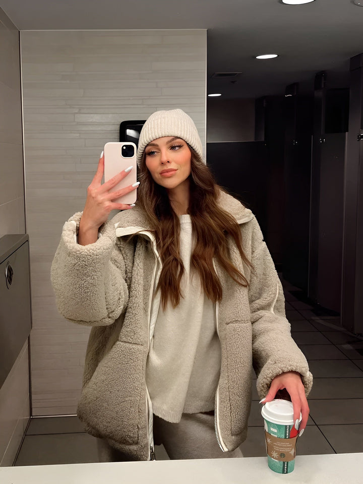 Veste Mouton Oversize Douce | Chaleur Cocooning & Style Tendance