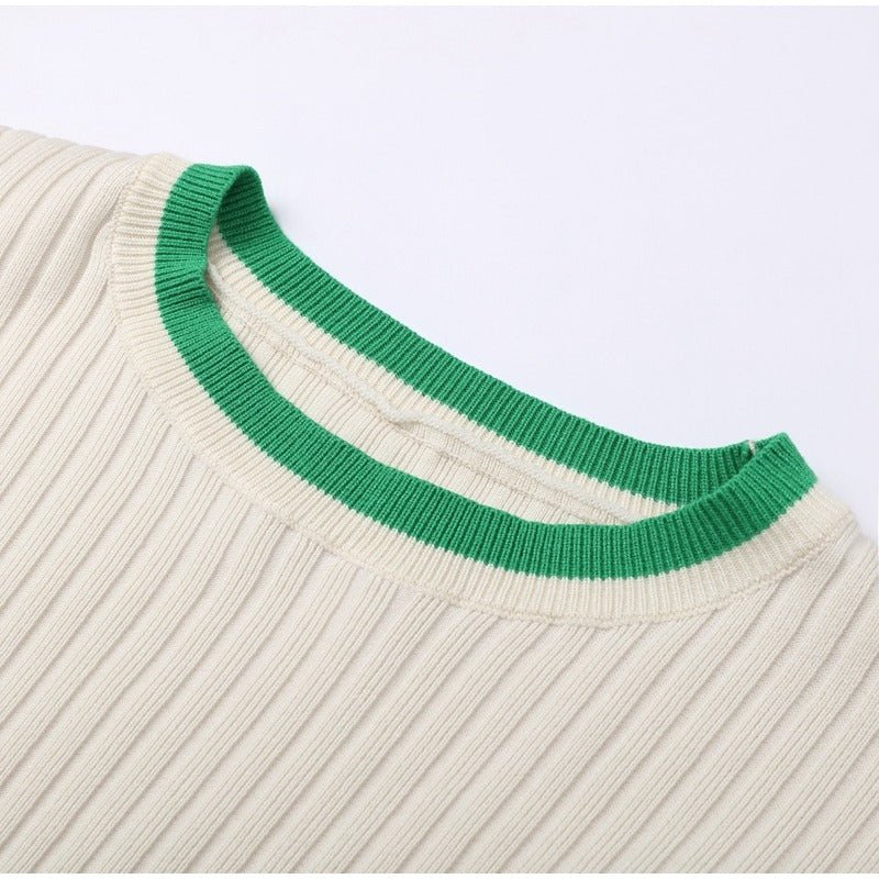 Ensemble Tricot Confort Chic : Pull Crop & Pantalon Évasé