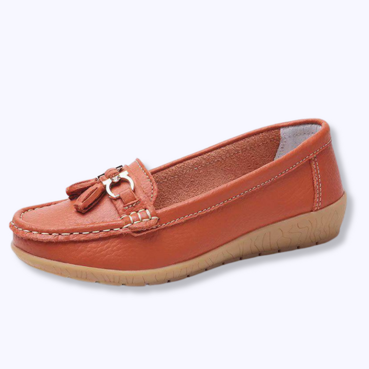 Mocassins Orange – Confort & Élégance Qui Se Démarquent