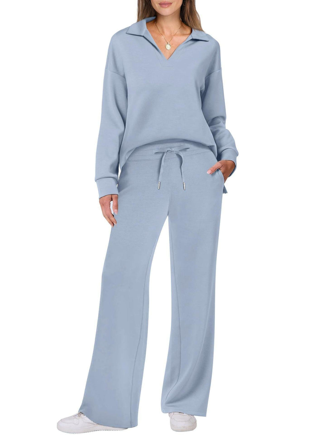 Ensemble Pull & Pantalon Large : Confort Élégant Décontracté