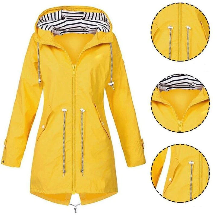 Lilaan manteau de pluie femme long – déperlant et élégant