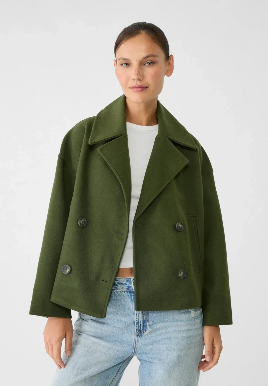 Veste Croisée Confortable Élégante