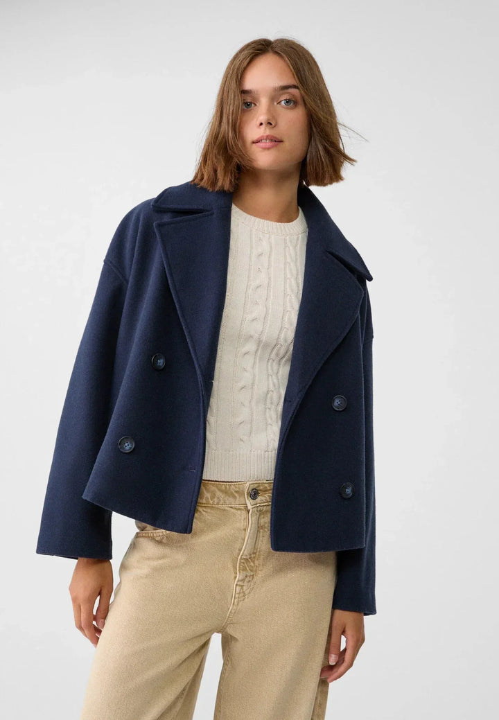 Veste Croisée Confortable Élégante
