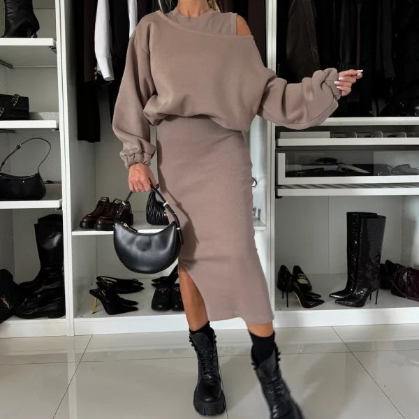 Ensemble Jupe & Pull : Chic Confortable, Allure Tendance