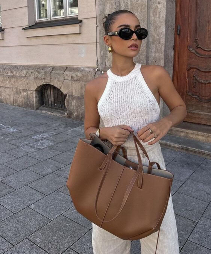 Natalie - Sac Cabas Femme | Élégance Vintage au Quotidien