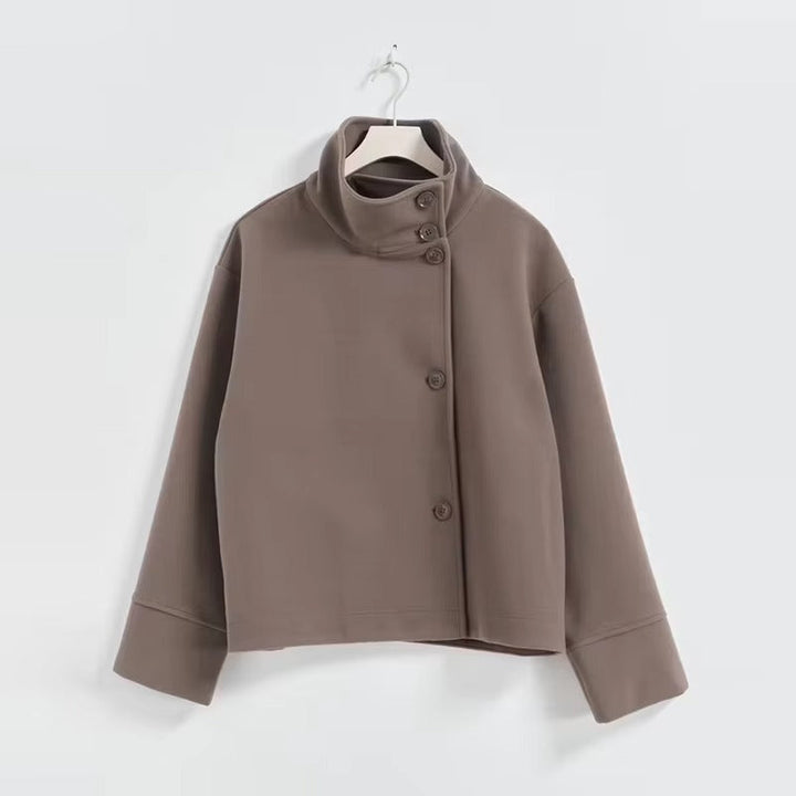 Veste Luxe Élégante Courte à Boutons Doubles