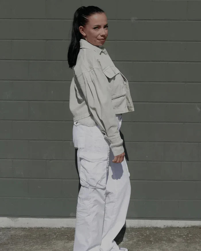 Pantalon Cargo Large Taille Haute Femme - Tendance & Confort